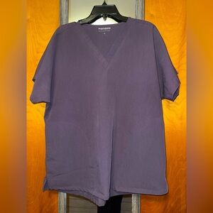 Mandala Purple Mandarin Dolman Scrub Top